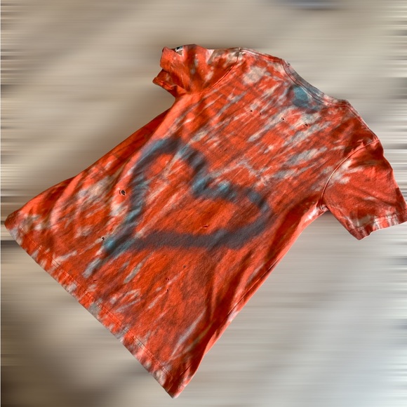 dyed handmade rave streetwear shirt orange sherbet tie dye tees x timmy woz - Picture 14 of 16